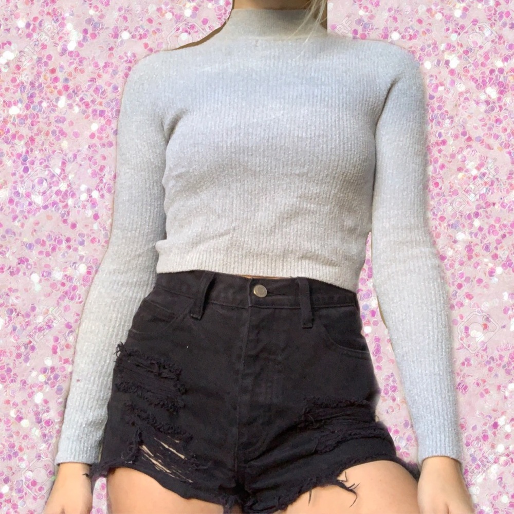 Light Blue Turtle Neck
